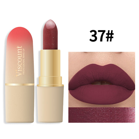 Waterproof And Durable Lipstick Velvet Fine Glitter Matte Lip And Cheek Dual-Use Lipstick - V.I.P Digital Presence