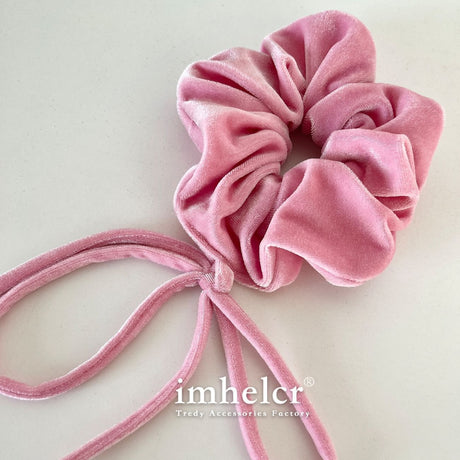 Vintage Velvet Long Ribbon Bow Large Intestine Hair Loop Head Rope Female - V.I.P Digital Presence