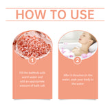 Rose Bath Mineral Salt, Bathe Skin, Clean Surface Scales, Moisturize Skin Care