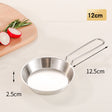 stainless steel folding handle frying pan outdoor flat bottomed frying pan mini frying pan portable frying pan camping equipment - V.I.P Digital Presence