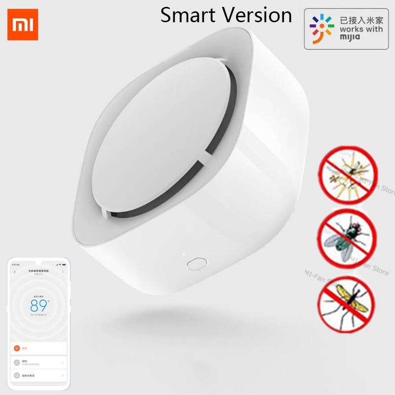 Repelente de mosquitos Xiaomi Mijia, versión inteligente, interruptor de temporizador para teléfono con luz LED, uso durante 90 días, funciona en mihome AP 