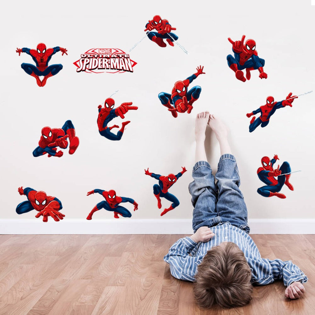 Spider Man Children's Room Bedroom Background Cartoon Wall Sticker - V.I.P Digital Presence