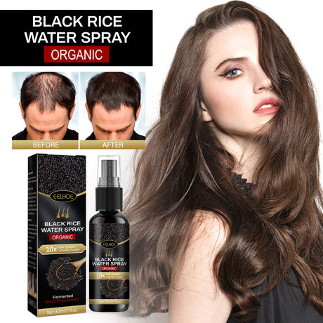 Black Rice Hair Spray Strengthen And Strengthen Hair Dense Hair Hydrating Repair Root Soft Hair Growth Spray - V.I.P Digital Presence