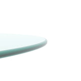 20" Inch Round Tempered Glass Table Top Clear Glass 1/4" Inch Thick Round Polished Edge - V.I.P Digital Presence