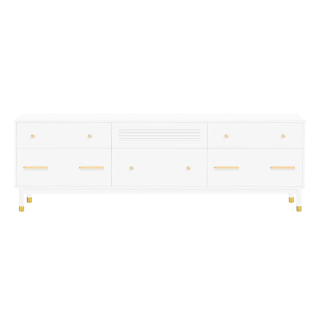 U-Can TV Stand for 75+ Inch TV Entertainment Center TV Media Console Table Modern TV Stand - V.I.P Digital Presence