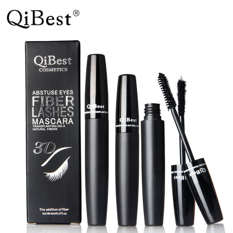 Makeup Qibest Black Tube 3D Mascara Fiber Combination Set Thick And Slender - V.I.P Digital Presence
