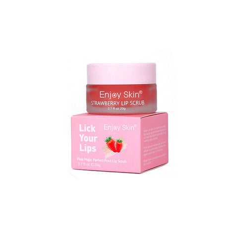 New updatse strawberry Lip Scrub Vegan Exfoliating Envase Para Sugar Pink Lip Scrub - V.I.P Digital Presence