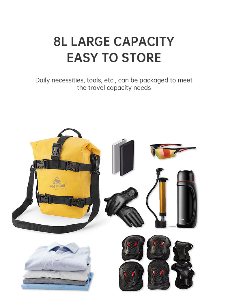 Motorcycle bumper bag outside the multifunctional large capacity Mount Brigade storage bag convenient waterproof riding bag - V.I.P Digital Presence
