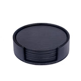 Creative PU leather coaster Exquisite insulated tea water cushion Square leather coaster - V.I.P Digital Presence