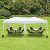 10'x20 'folding canopy with 6 detachable side walls outdoor activity shelters UPF 50+terrace portable tent (white) - V.I.P Digital Presence