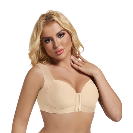 Smooth thin bra front buckle sexy gathering without steel ring adjustment women's underwear - V.I.P Digital Presence