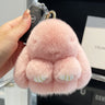 Cute Rex Rabbit Fur Doll Bunny Car Keychain Pendant Mini Bag Plush Dead Ornament Rabbit - V.I.P Digital Presence