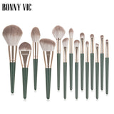 Beauty tool portable 14 makeup brush set soft fiber hair makeup brush loose powder foundation blush eye shadow brush - V.I.P Digital Presence