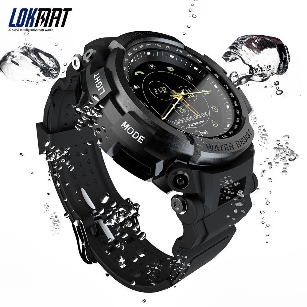 Reloj inteligente deportivo LOKMAT profesional, resistente al agua hasta 5 ATM, con Bluetooth, recordatorio de llamadas, reloj digital para hombre, compatible con iOS y Android. 