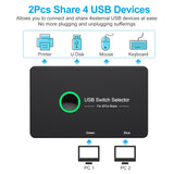 USB 3.0 Switcher 4-port 2-port Computer Peripheral Switcher Adapter USB Hub KTV Switcher - V.I.P Digital Presence