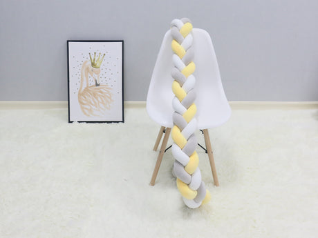 1Pcs 1M/2M/3M Baby Handmade Nodic Knot Newborn Bed Bumper Long Knotted Braid Pillow Baby Bed Bumper Knot Crib Infant Room Decor - V.I.P Digital Presence
