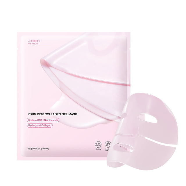 PDRN PINK COLLAGEN GEL MASK Pink Collagen facial mask Jelly Split facial mask - V.I.P Digital Presence