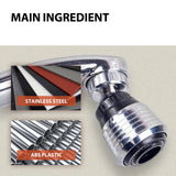 Supercharged Shower Head Home Kitchen Faucet Anti-Splash Head Universal Rotary Supercharged Stainless Steel Shower Head - V.I.P Digital Presence