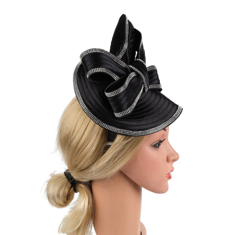 Hemp top hat black white diamond headband - V.I.P Digital Presence