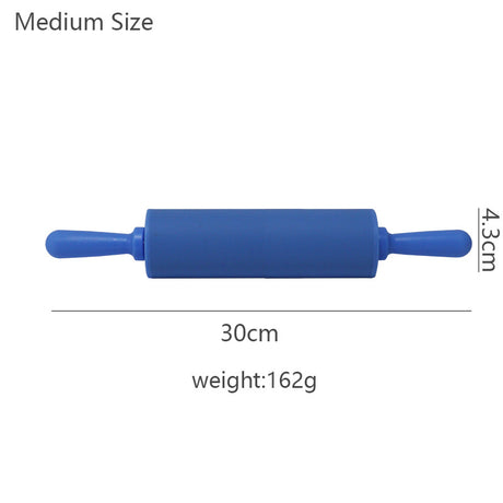 Wooden Handle Silicone Rolling Pin Rolling Pin Roller Flour Pin Small Medium And Large Household Baking Tools And Kitchenware - V.I.P Digital Presence
