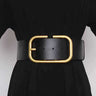Ladies' cowhide wide waistband waistband decorative skirt windbreaker belt waistband - V.I.P Digital Presence