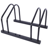 2 bicycle parking racks 22-28 inch wheel supports, maximum tire width 2.15 inches, black painted - V.I.P Digital Presence