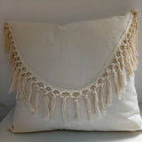 Tassels Cushion Cover 45x45cm Beige White Pillow Covers Decorative Pillow Case Square Home Boho Decor Macrame Pillowcase - V.I.P Digital Presence
