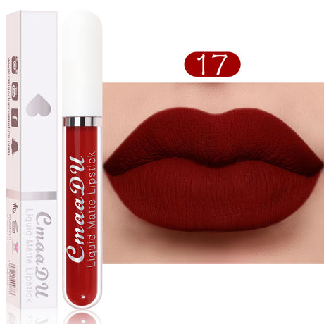 CmaaDu 18 Color Lipstick Matte Non-Stick Cup Waterproof Long Lasting Lip Gloss - V.I.P Digital Presence