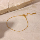Stainless Steel Bead Anklet - V.I.P Digital Presence