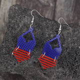 US Flag Pattern Acrylic Earrings - V.I.P Digital Presence