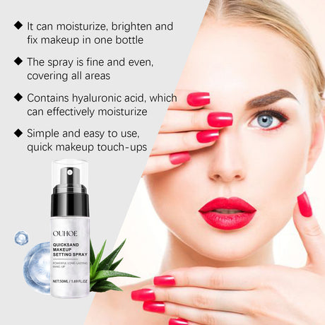 Quicksand Setting Spray Natural Lightweight Multi-Effect Moisture Moisture Mist Refreshing Portable Makeup Spray - V.I.P Digital Presence
