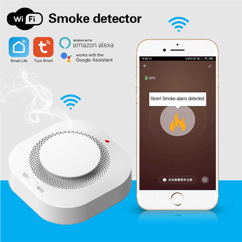 Tuya Smart Zigbee Smoke Detector Smart Fire Alarm Progressive Sound Photoelectric Smoke Sensor - V.I.P Digital Presence