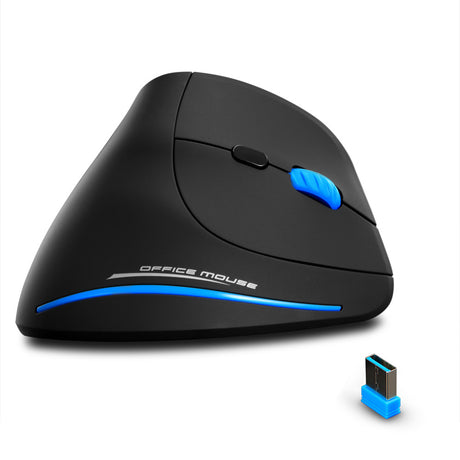 ZELOTES F-35A Vertical Mouse Grip Ergonomic Laptop Desktop Wireless Mouse - V.I.P Digital Presence