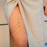 Pure desire butterfly tassel leg chain female sweet cool multi-layer chain star shaped leg ring sexy thigh chain - V.I.P Digital Presence