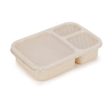 Microwaveable rectangular wheat straw compartment lunch box fresh-keeping lunch box - V.I.P Digital Presence
