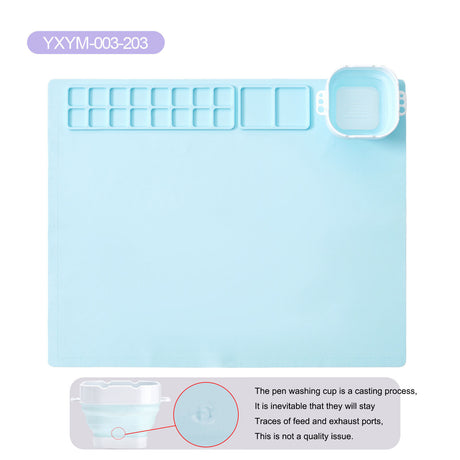 Silicone painting pad, simple solid color art painting pad, children's graffiti pad, washable watercolor color matching silicone - V.I.P Digital Presence