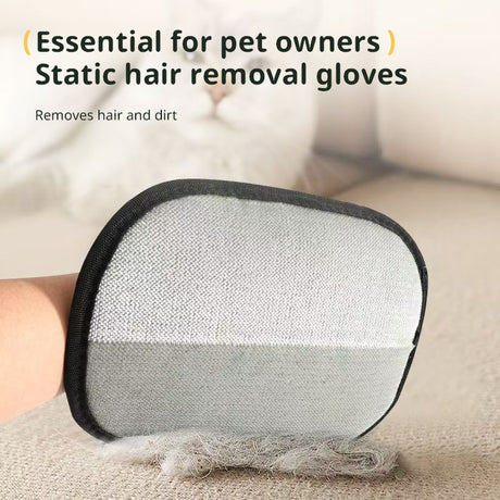 Static Pet Hair Removal Gloves - 3-in-1 Grooming, Deshedding & Multi-Surface Hair Remover for Dogs & Cats - V.I.P Digital Presence