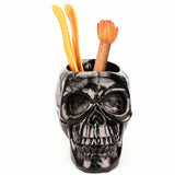 Black Skull Storage Pen Holder for Human Skull Makeup Pen - V.I.P Digital Presence