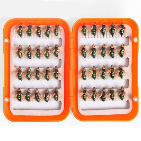 LEO 40pcs/box Fly Fishing Flies Lure High Carbon Steel Fly Tying Hooks for Trout Fishing Artificial Flies - V.I.P Digital Presence