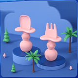 Baby silicone food fork and spoon - V.I.P Digital Presence