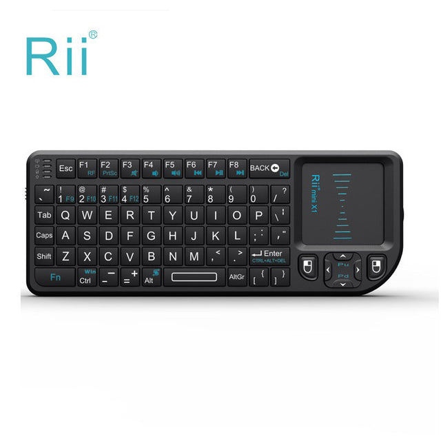 Rii X1 Mini Wireless Keyboard with Mouse Touchpad Remote Control for Home Office, Business, and HTPC Laptops - V.I.P Digital Presence