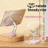 360 degree rotating acrylic tablet stand foldable portable pad stand phone stand desktop - V.I.P Digital Presence
