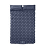 Colchoneta inflable doble para dormir para exteriores, con almohada y bomba incorporadas, para acampar, hacer mochilerismo y hacer senderismo.