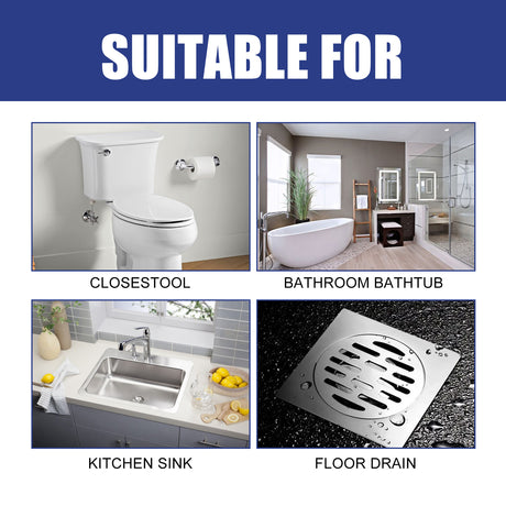JUE-FISH Drain Gel Pipe Unclogger, Kitchen Bathroom Sewer Odor Cleaning Dissolves Dredging To Prevent Clogging - V.I.P Digital Presence