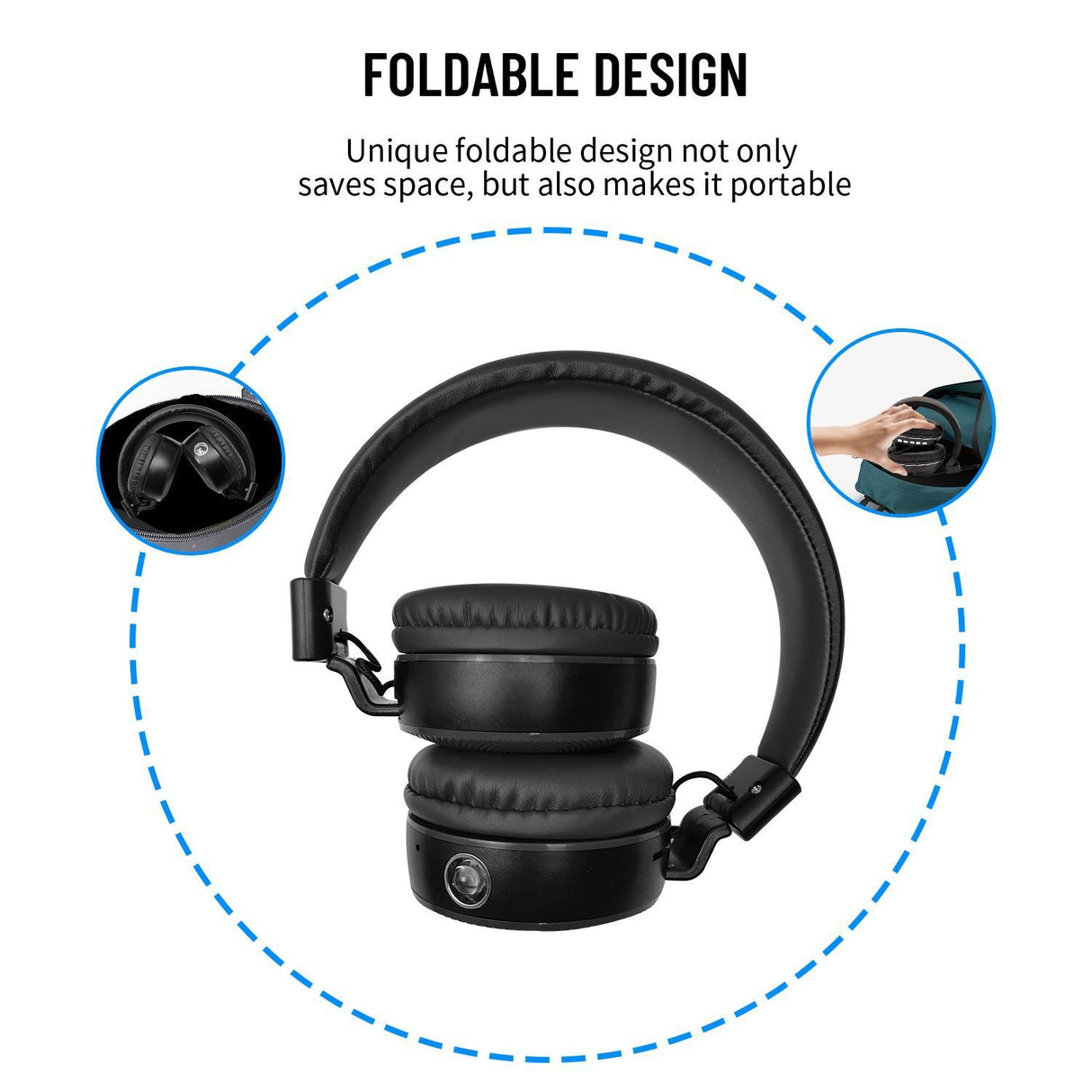 AKZ-B67 Bluetooth headset with high battery flashlight lighting headset card insertion FM - V.I.P Digital Presence