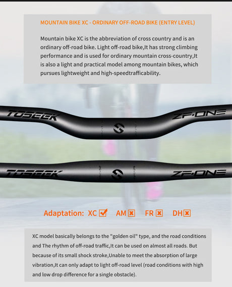 TOSEEK Carbon Fiber MTB Handlebar, 31.8mm, One-piece, Swallow-shaped - Ideal for Mountain Bikes - V.I.P Digital Presence