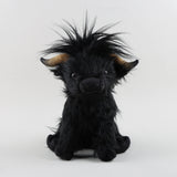 Figura de vaca de pelo largo de imitación de juguete de peluche de vaca de las Tierras Altas de una celebridad de Internet