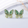Alloy Inlaid Rhinestone Butterfly Earrings - V.I.P Digital Presence