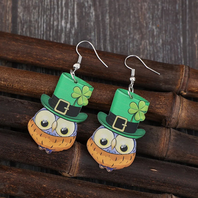 Owl Acrylic Dangle Earrings - V.I.P Digital Presence