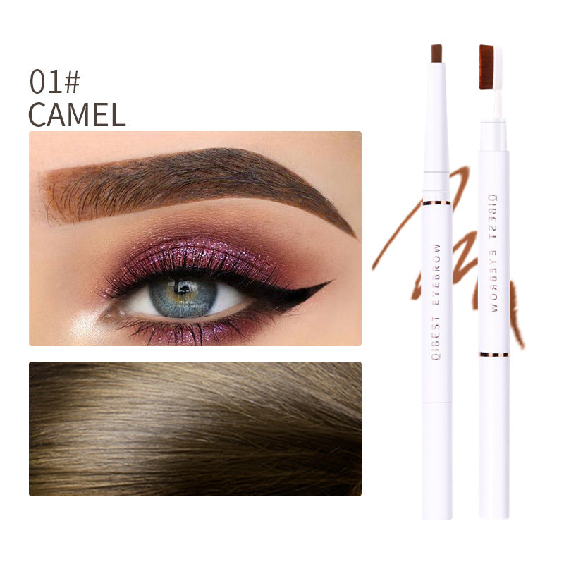 QIBEST Double Head Eyebrow Pencil Waterproof Sweat Proof And Makeup Free Eyebrow Cream - V.I.P Digital Presence